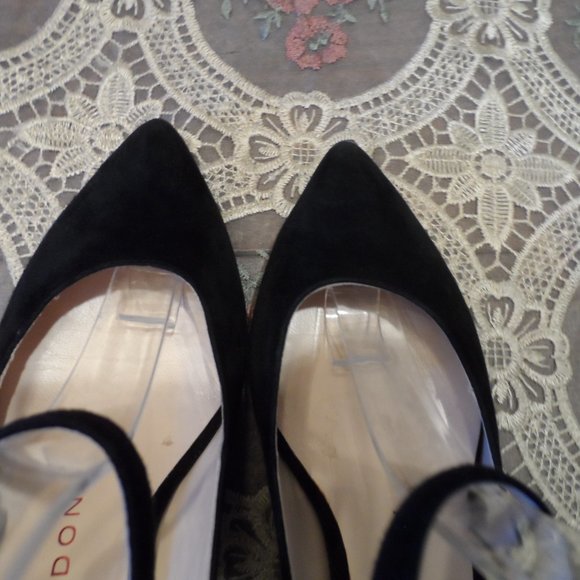 Sacha London Black Suede Pointy MaryJane Pumps 8.5 - Picture 13 of 16